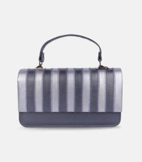 Grey Genuine Leather Bag